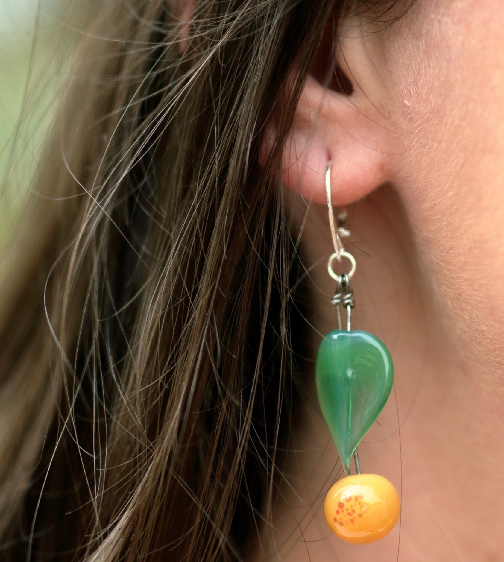 Boucle d'oreille mirabelle